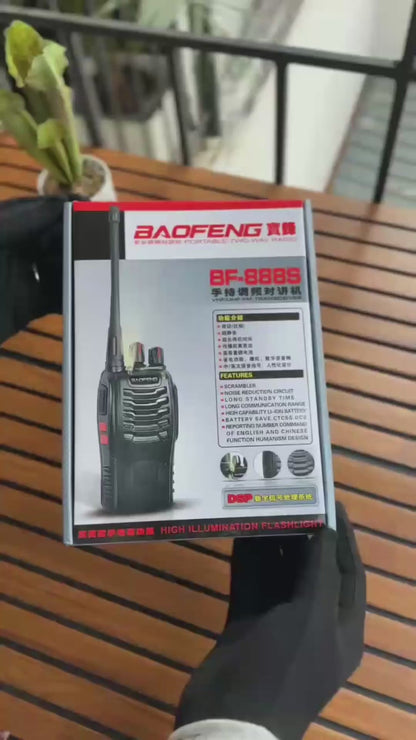 Baofeng BF-888S Long-Range Two-Way Walkie Talkie Set | UHF Portable Handheld Radio with Crystal Clear Audio & High-Capacity Battery
